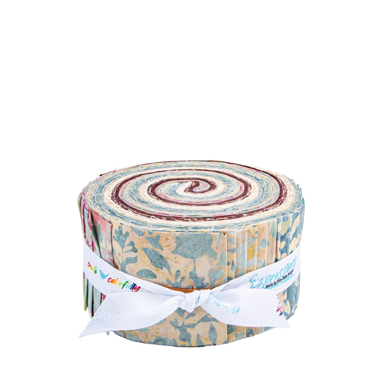 Expressions Batiks 2.5" Strip Roll (Jelly Roll / Rolie Polie) in Floral Grid Old China by Riley Blake Designs for Riley Blake (RP-23465B-40)